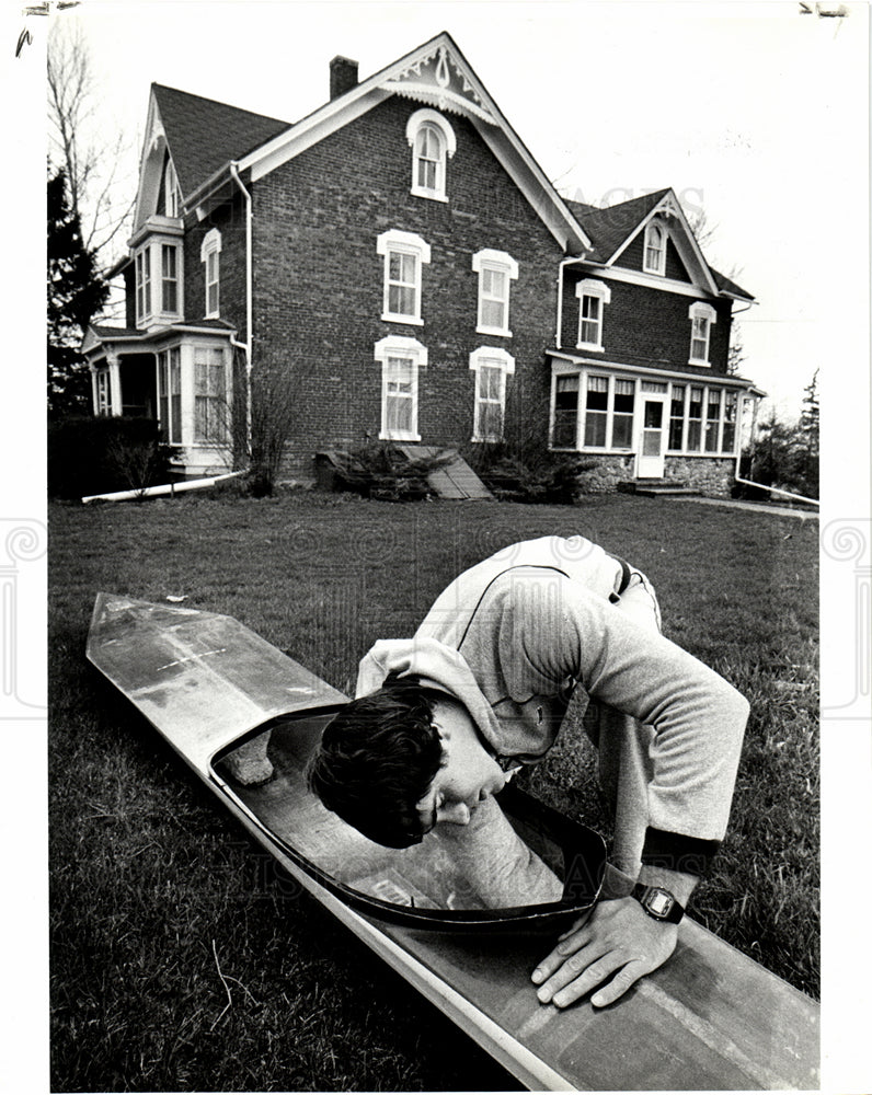 1984 Press Photo Greg Barton sprint canoeist - Historic Images