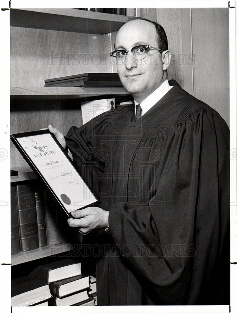 1957 Judge Victor Baum Harvard law school-Historic Images