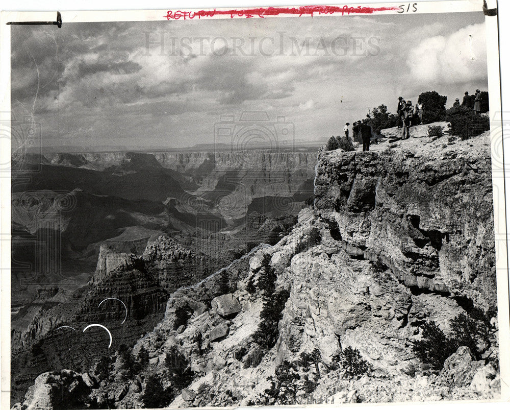 1952 Press Photo Grand Canyon Colorado River Tour - Historic Images