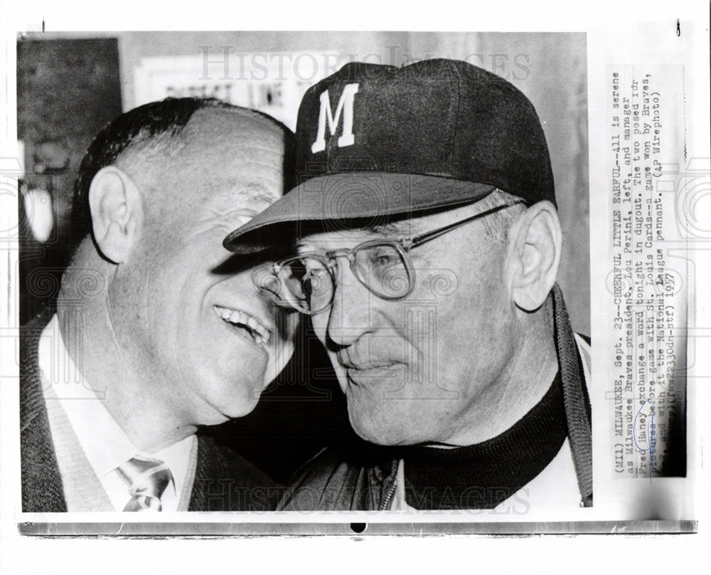 1957 Milwaukee Braves President Lou Perini-Historic Images