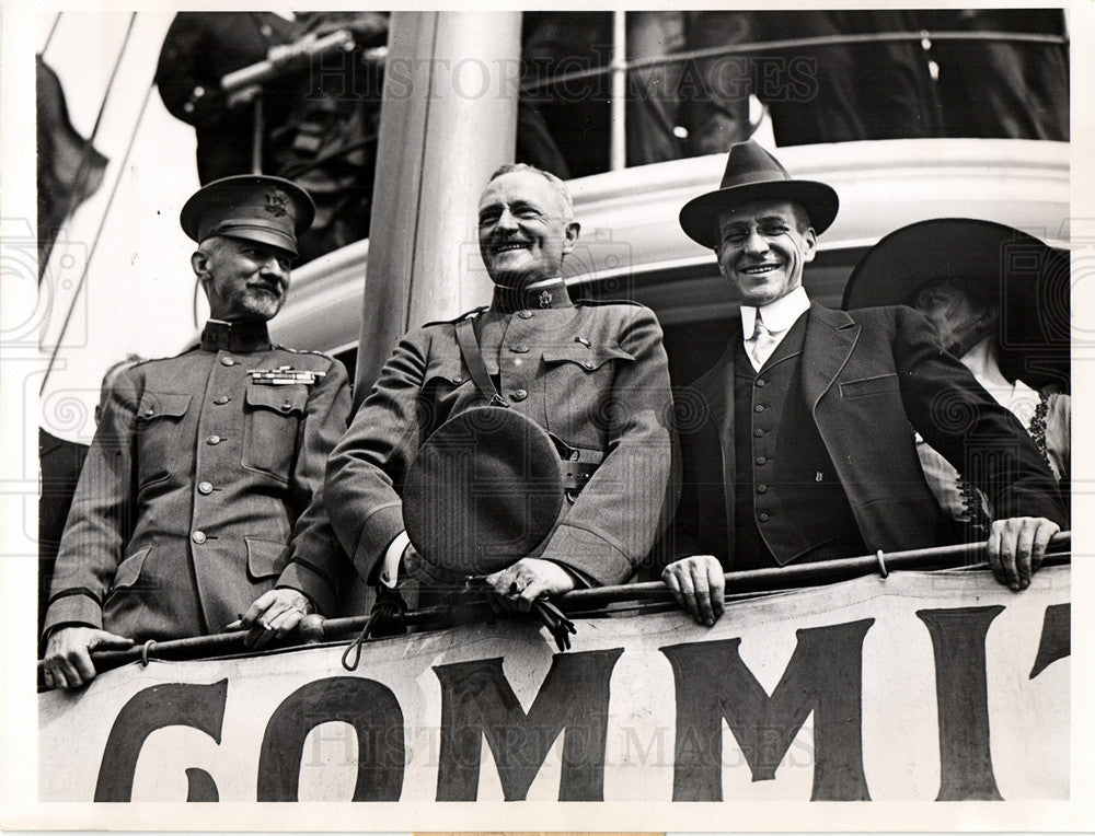 1918 Gen. Peyton C. March  John J Pershing-Historic Images