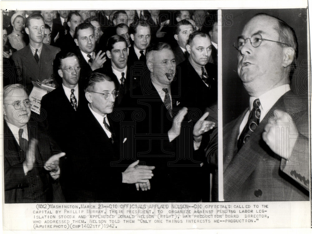 1942 CIO Nelson Murray Labor - Historic Images