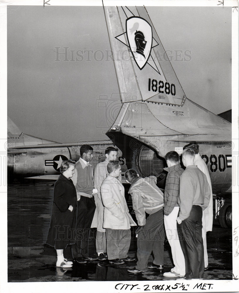 1955 Press Photo selfridge air force base - Historic Images