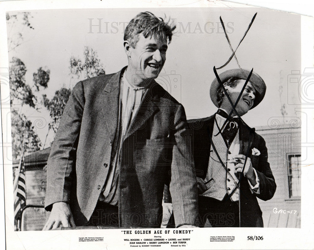 1958 Press Photo Will Rogers,actor, comic, columnist - Historic Images