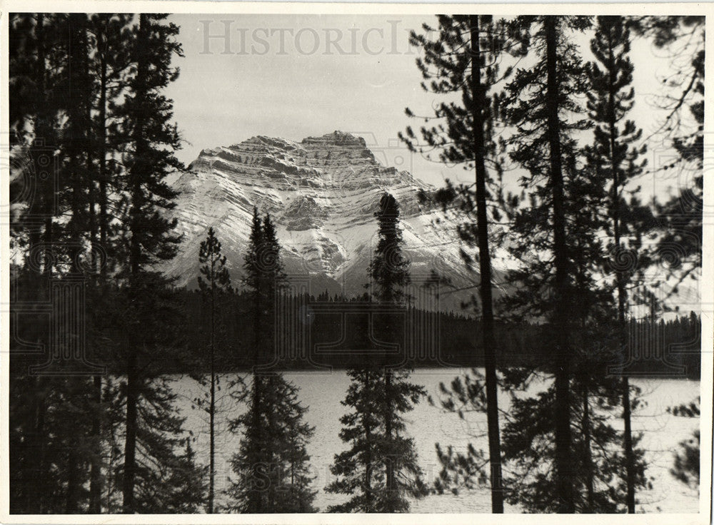 1933 Mount Kerkeslin Jasper National Park - Historic Images
