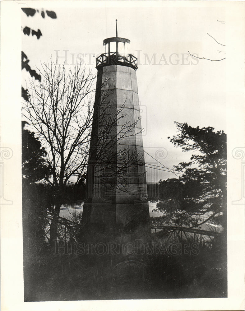 1935 Press Photo LIGHTHOUSE MEMORIAL TO MARK TWAIN - Historic Images