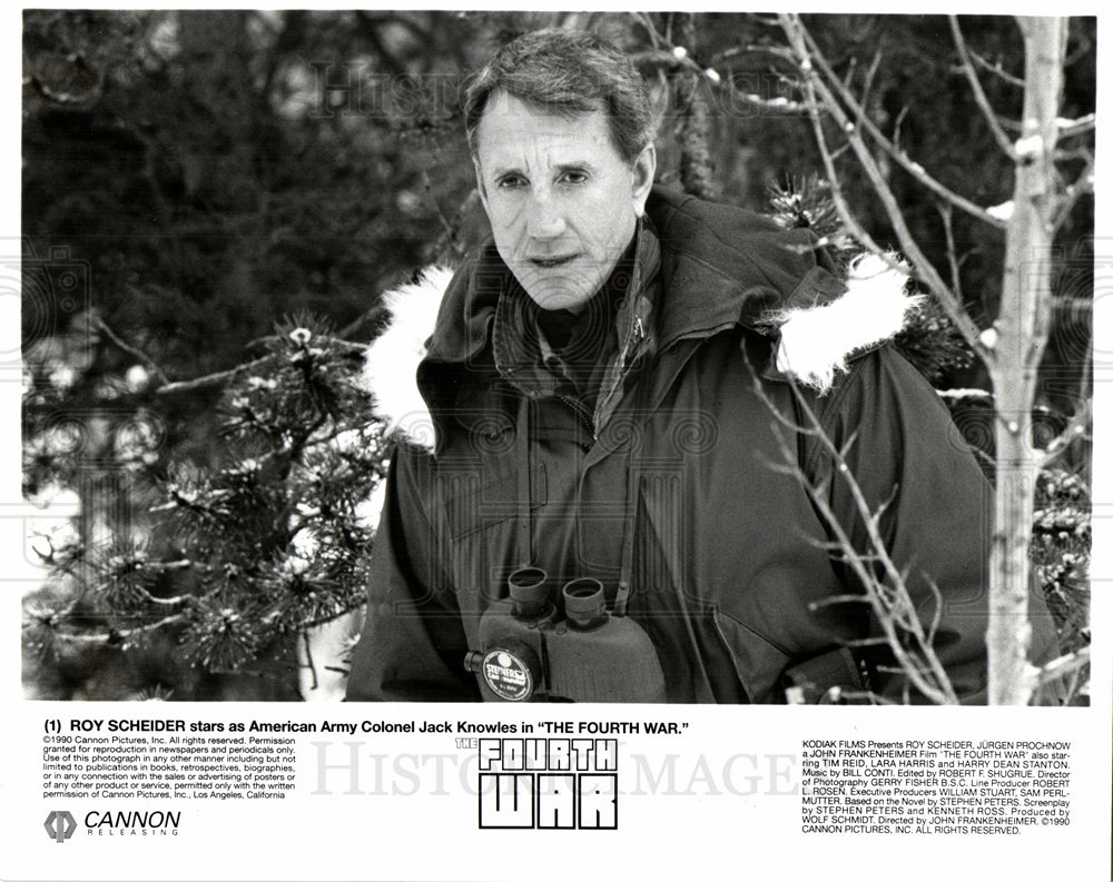 1990 Press Photo Roy Scheider actor hollwood - Historic Images