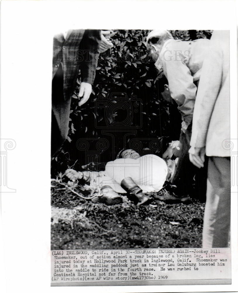 1969 Press Photo Bill Shoemaker American Jockey Calif - Historic Images