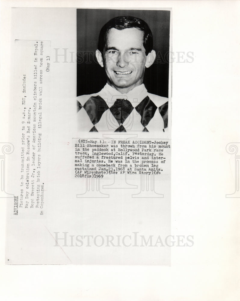 1969 Bill Shoemaker American Jockey Calif-Historic Images