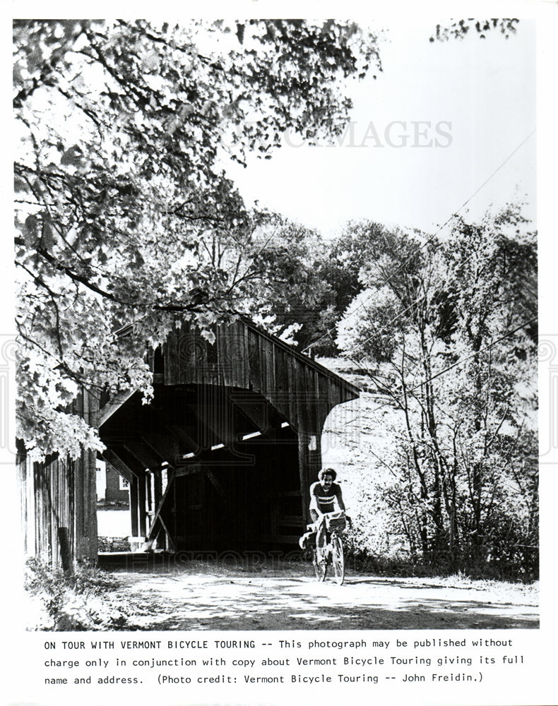 VERMONT BICYCLE TOURING COVERED BRIDGE-Historic Images