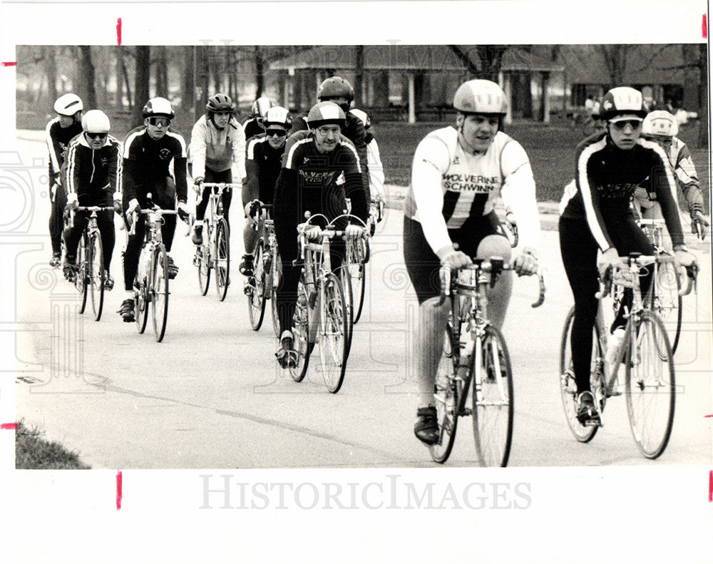 1990 Bicycle training 200 mile belle isle-Historic Images