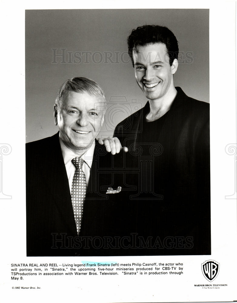 1992 Press Photo Frank Sinatra American Actor Singer - Historic Images