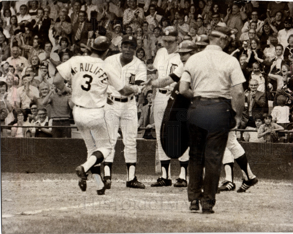 1973 Dick MeAuliffe 1st game of sweep - Historic Images