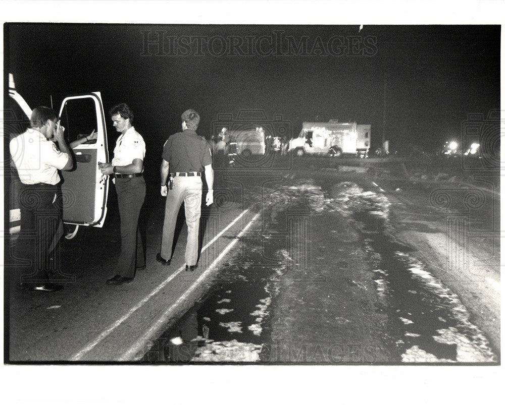 1987 Press Photo Detroit Airplane Accident Flight 255 - Historic Images