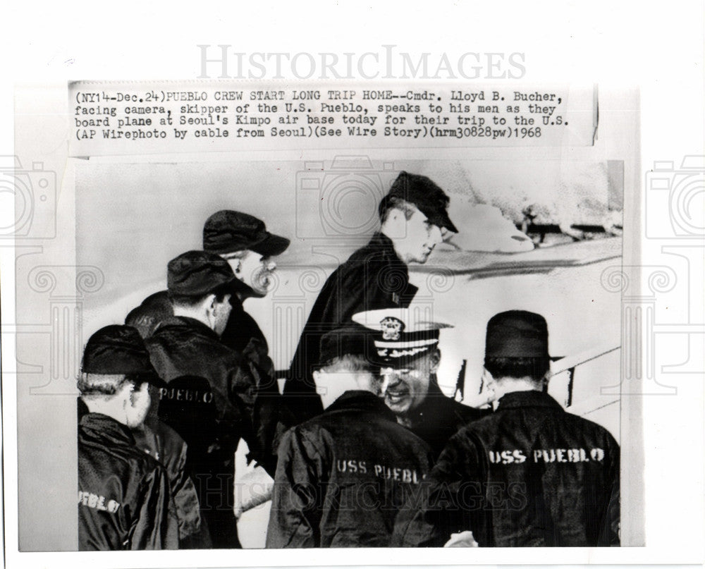 1968 USS Pueblo Crew Seoul Kimpo Air base-Historic Images