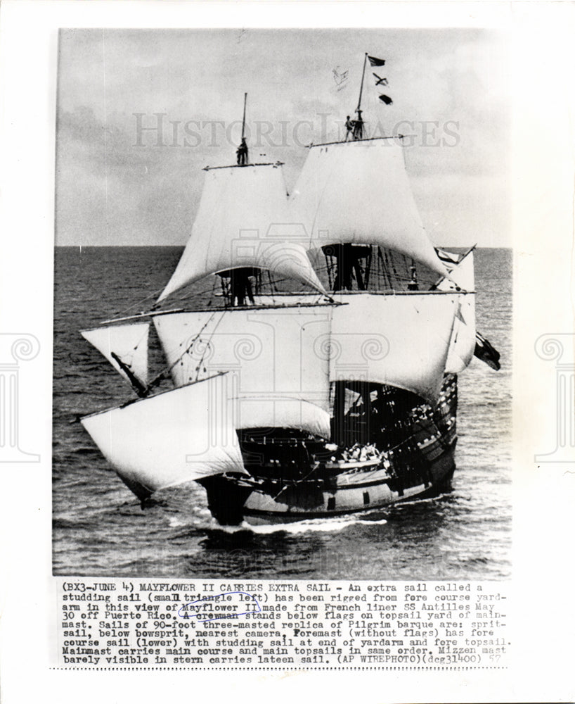 1967 Mayflower II ship-Historic Images