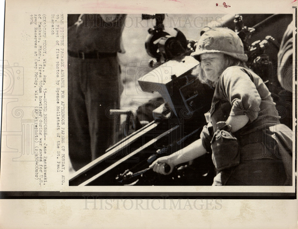 1974 Army Reserves women Jane Packowski - Historic Images