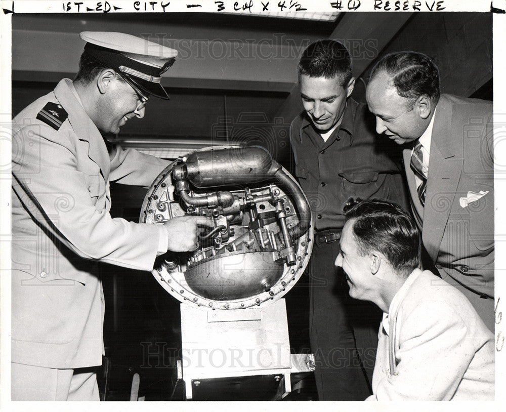 1955 Press Photo US Naval Reserve School instruction - Historic Images