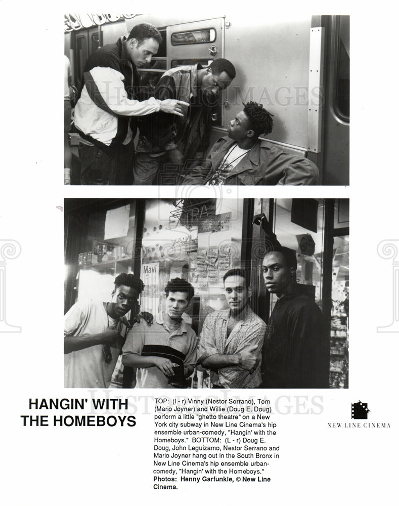 1991 Press Photo Hangin&#39; with the Homeboys movie - Historic Images