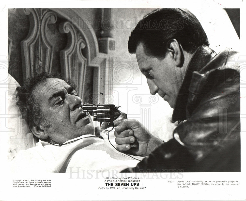 Press Photo Roy Scheider Larry Haines The Seven Up - Historic Images