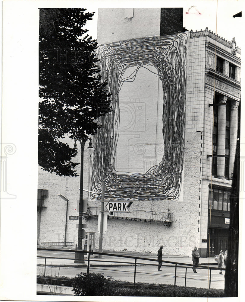 1971 Press Photo Koutroulis mural Broadway Capital Bldg - Historic Images