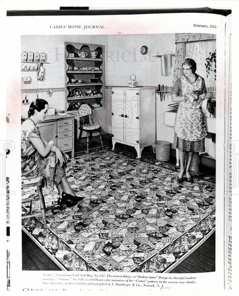 Press Photo 1930s cortez Gold seal rug No.647 - Historic Images