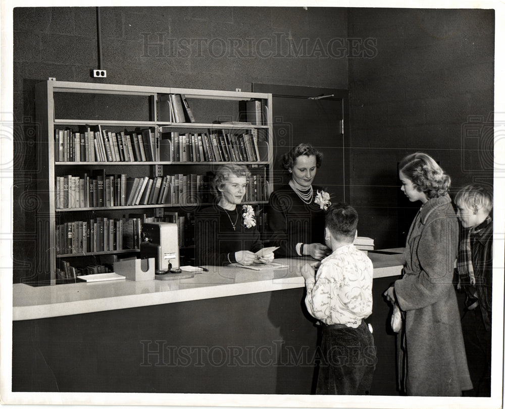 1950 Detroit Michigan Public Library-Historic Images