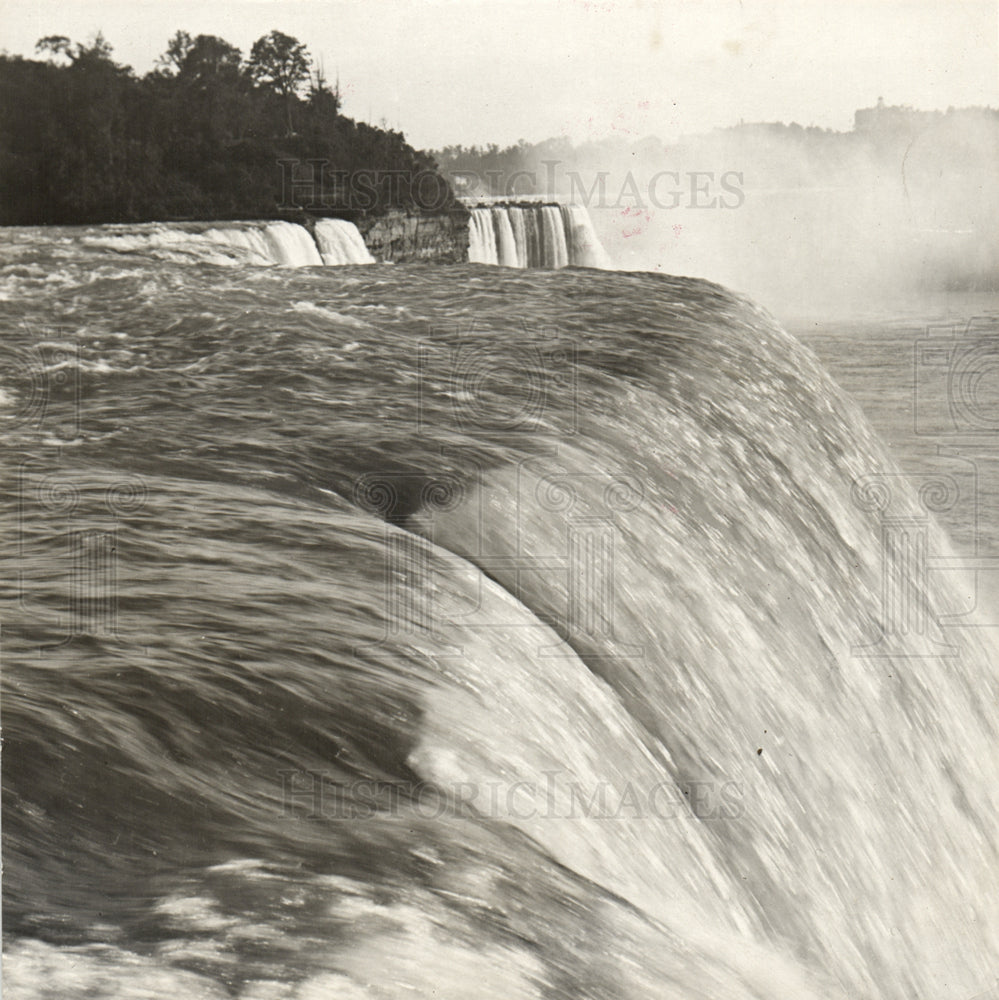 1931 Press Photo Niagara Falls Amerian New York - Historic Images