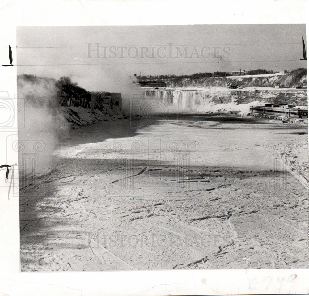 1950 Niagara Falls River Canadian Winter-Historic Images