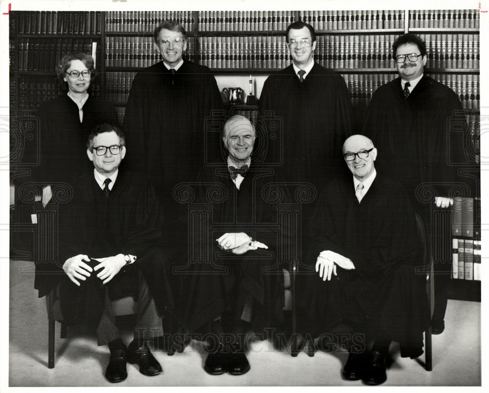 1984 Michigan Supreme Court Members - Historic Images