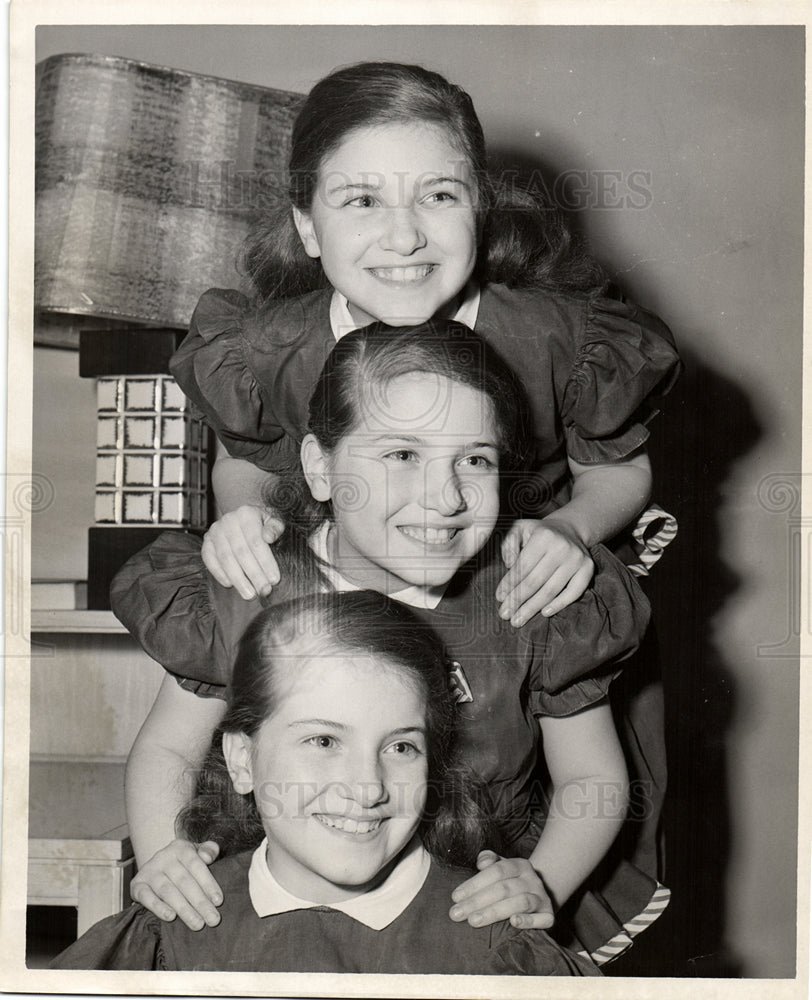 1952 Triplets  Multiple birth-Historic Images