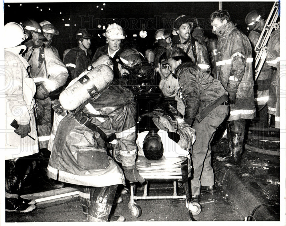 1986 fire fighter calvin hughes E.Grand Blv - Historic Images