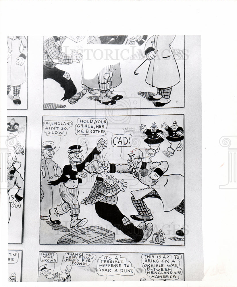 1957 Press Photo Comic Strip Cartoon Sequence - Historic Images