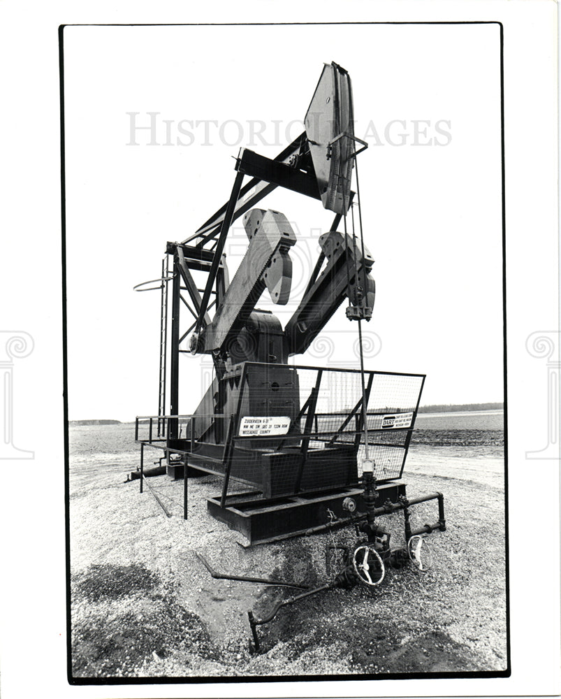 1981 Press Photo Oil Industry - Michigan - Historic Images