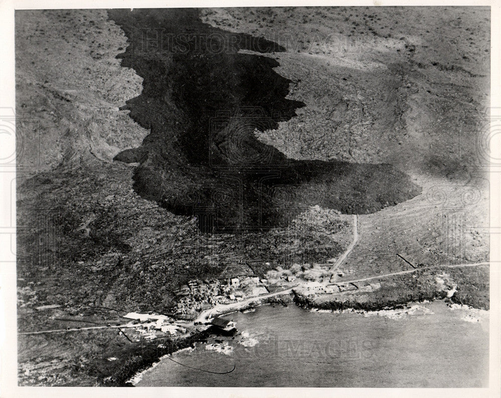 1935 Press Photo Mauna Loa pacific laya river pacific - Historic Images