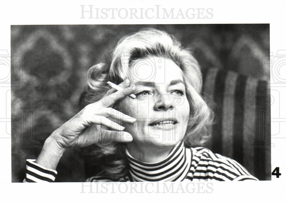 Press Photo Lauren Bacall American Film Actress - Historic Images