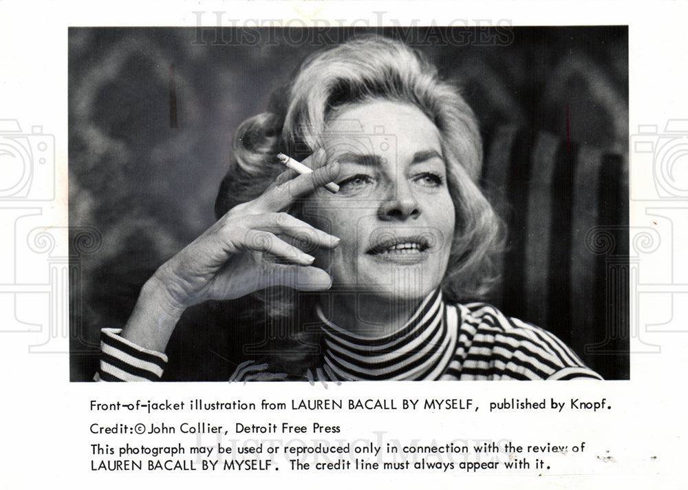 1979 Press Photo Lauren Bacall American Films Actress - Historic Images