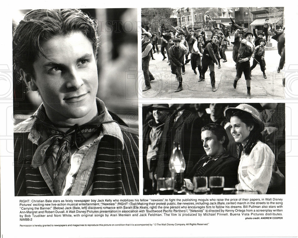 1993 Press Photo Christian Bale English actor - Historic Images