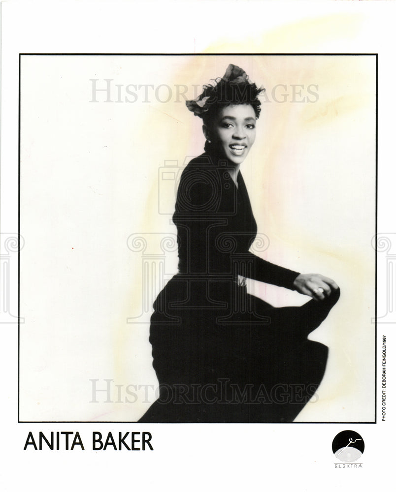 1988 Press Photo Anita Baker R&amp;B singer songwriter - Historic Images