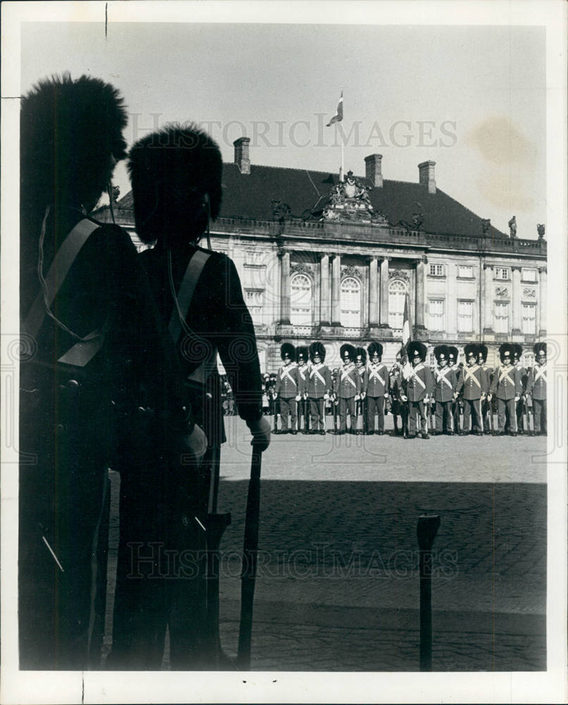 1967 Press Photo Amalienborg Palace Denmark Royal - Historic Images