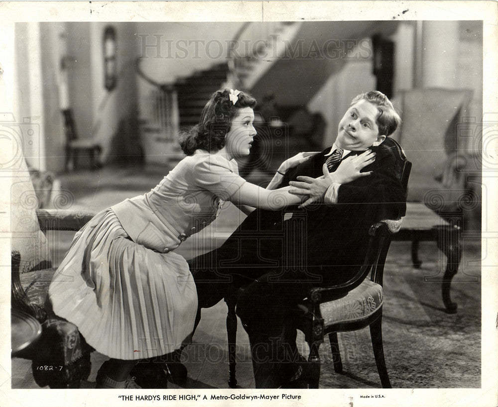 1939 Mickey Rooney Actor Ann Rutherford - Historic Images