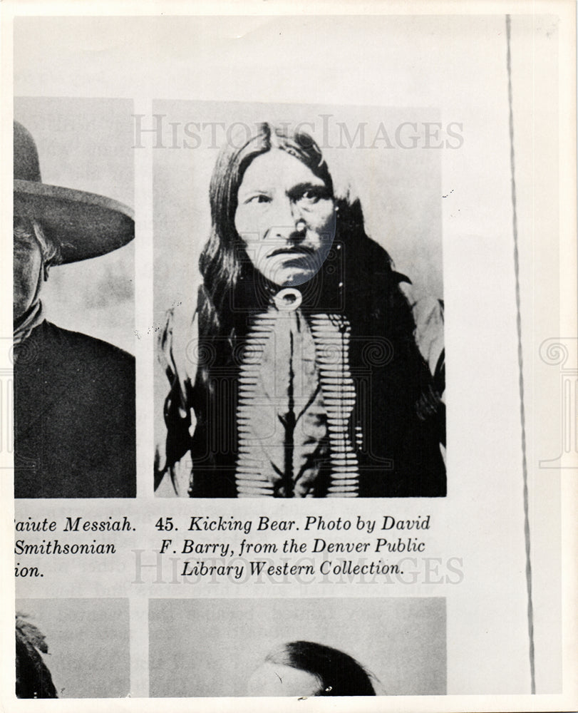 1971 Press Photo Native American Kicking Bear - Historic Images