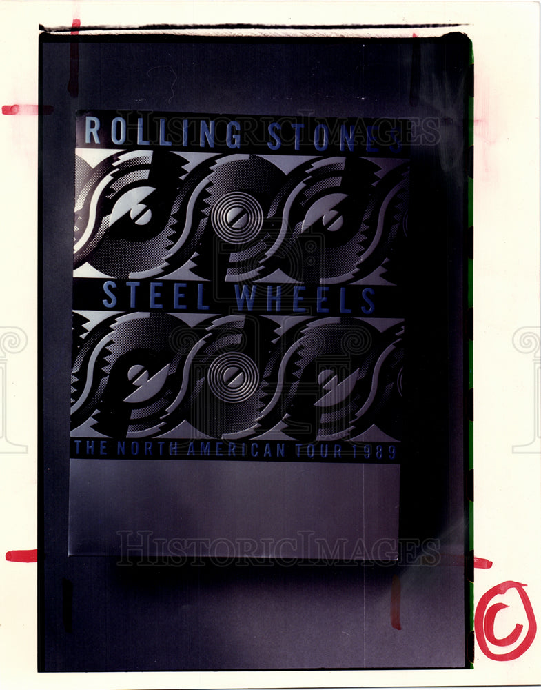 1989 Press Photo Rolling Stones Steel Wheels Tour - Historic Images