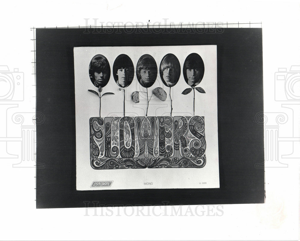 1981 Press Photo flowers Rolling Stones Mick Jagger - Historic Images