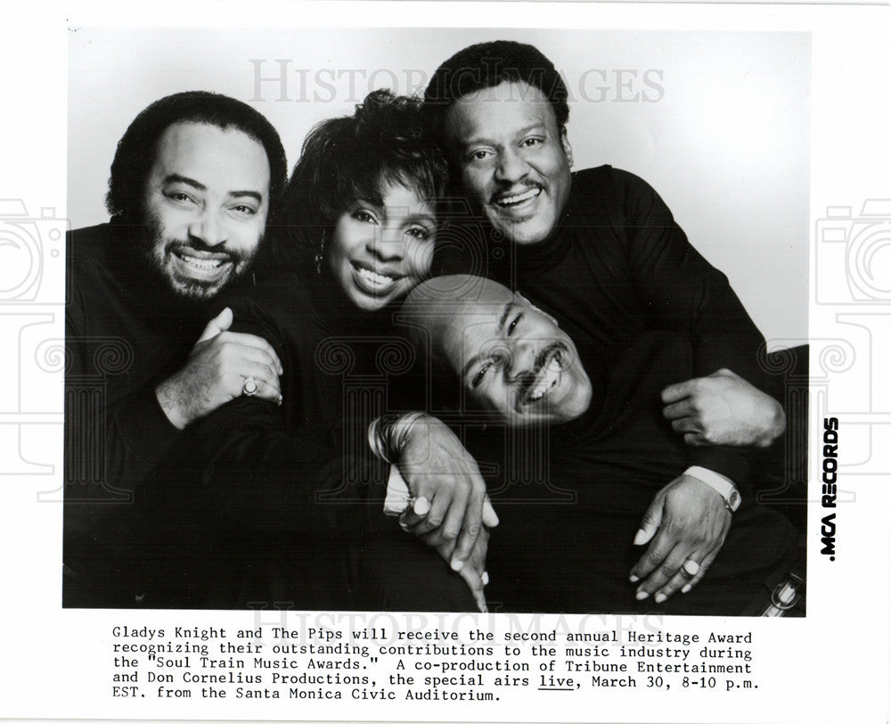 1983 Press Photo Gladys Knight and the Pips - Historic Images