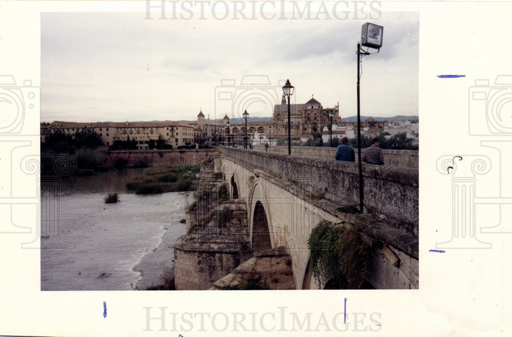 1991 Press Photo Spain Bridge Guadalquivir River - Historic Images