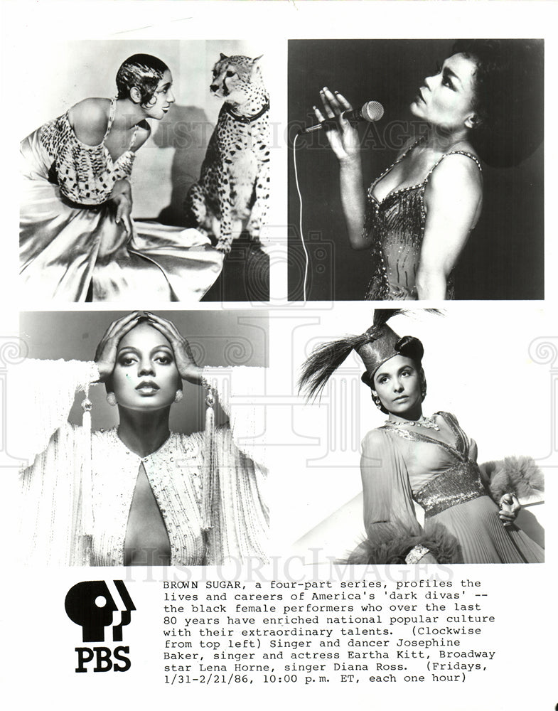 1986 Press Photo BROWN SUGAR, DARI DIVAS, JOSEPHINE - Historic Images