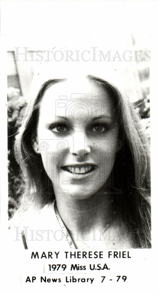 MARY THERESE FRIEL  1979 MISS U.S.A.-Historic Images