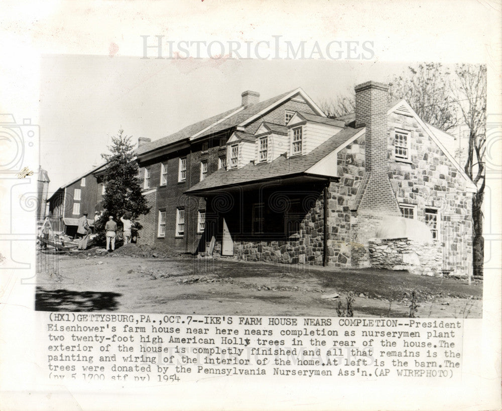 1954 Press Photo former President  Dwight D. Eisenhower - Historic Images