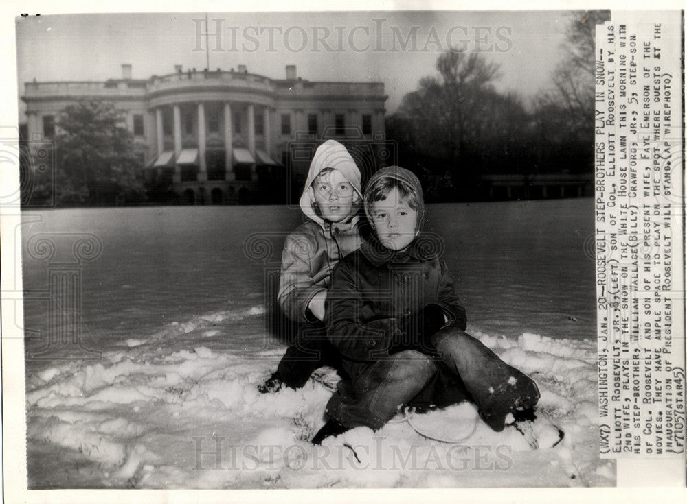 1945 ROOSEVELT STEP-BROTHERS-Historic Images